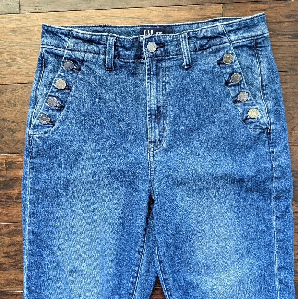 Gap Factory High Rise '70s Flare Jeans - Picture 2 of 11